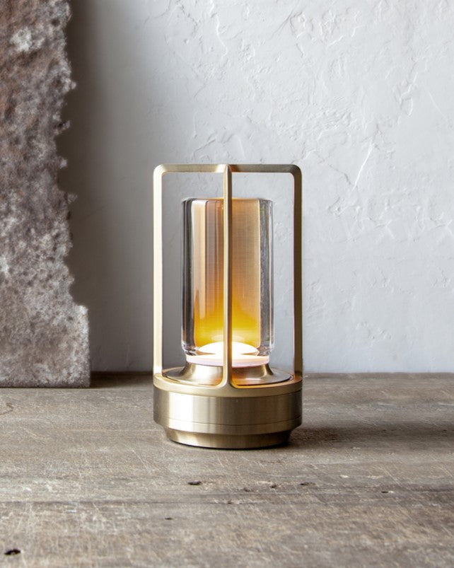 Smart-Touch Crystal Lantern Gold